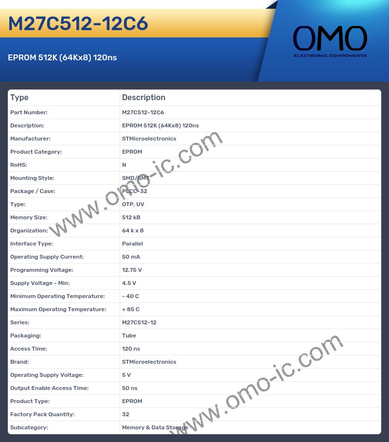 M27C512-12C6
