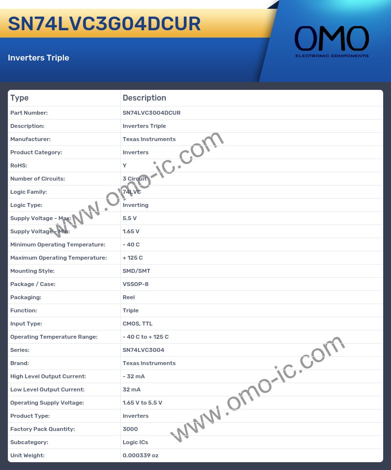 SN74LVC3G04DCUR