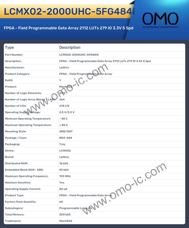 LCMXO2-2000UHC-5FG484I