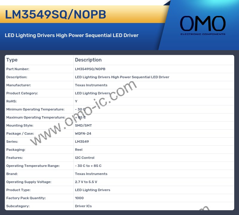 LM3549SQ/NOPB