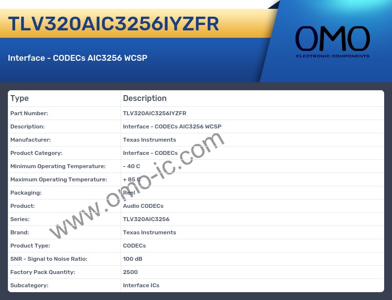 TLV320AIC3256IYZFR