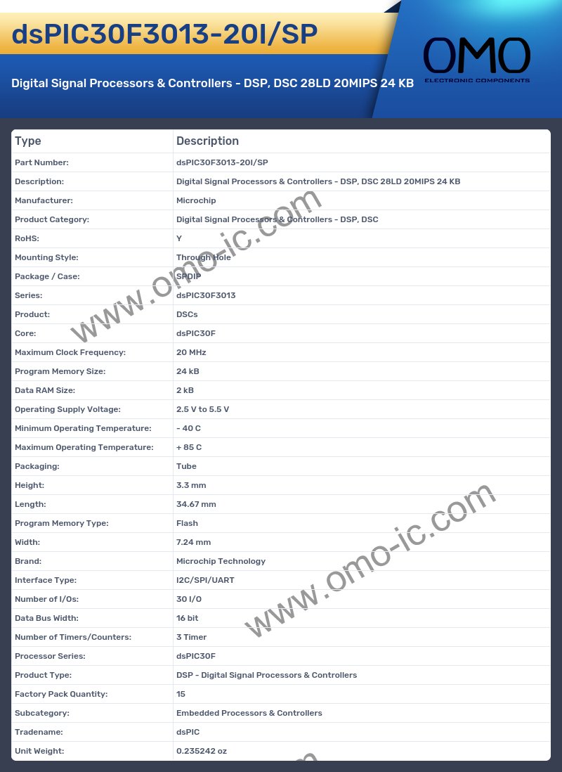 dsPIC30F3013-20I/SP