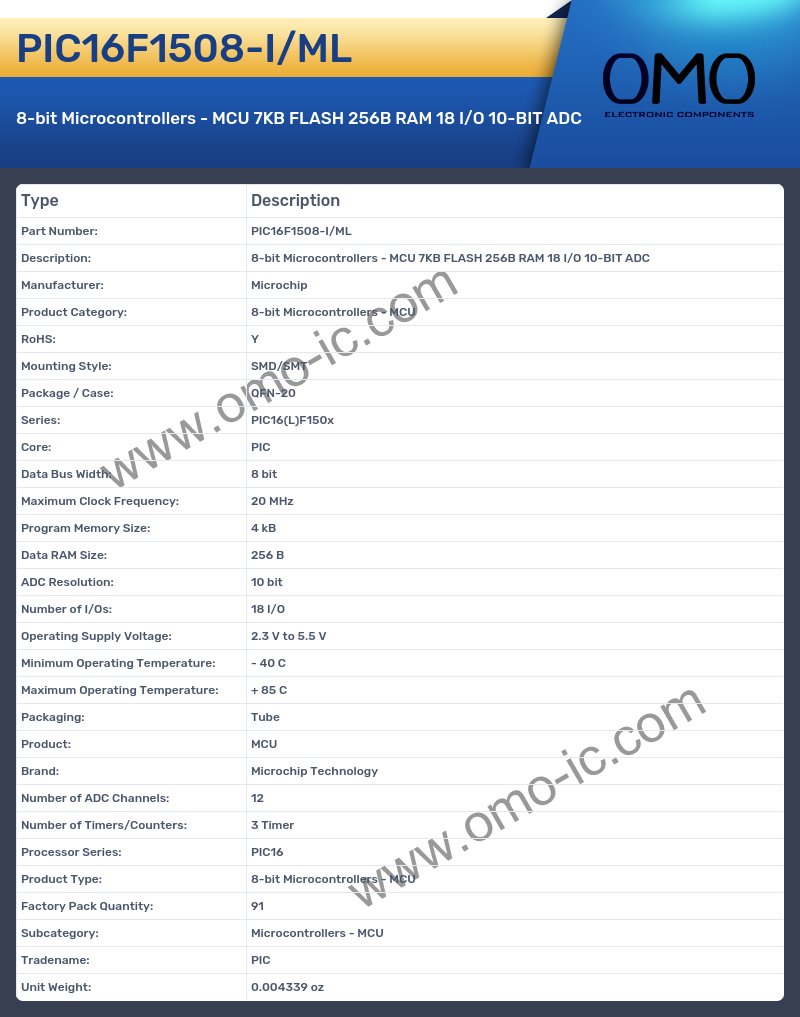 PIC16F1508-I/ML