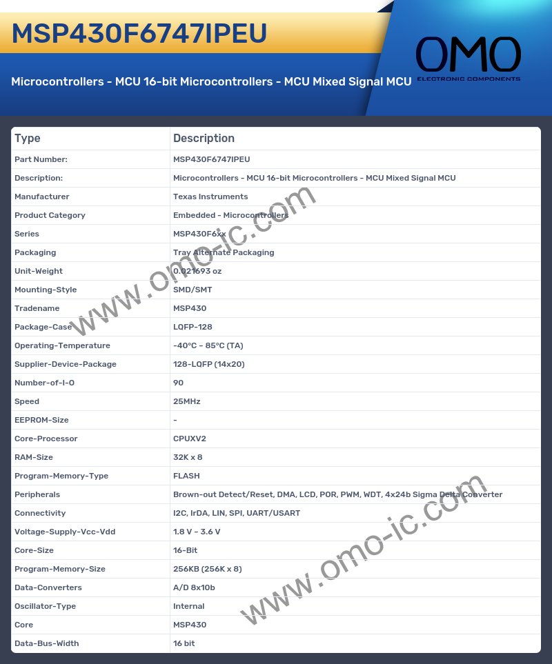 MSP430F6747IPEU