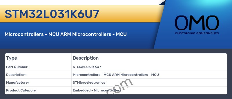 STM32L031K6U7