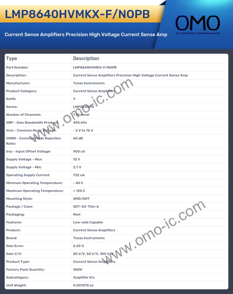 LMP8640HVMKX-F/NOPB