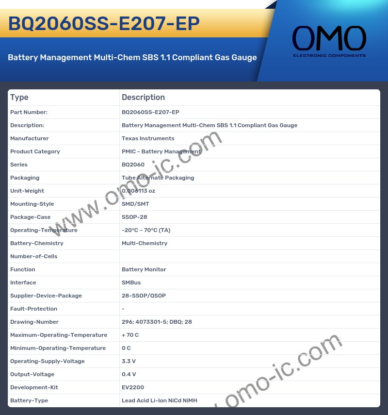 BQ2060SS-E207-EP