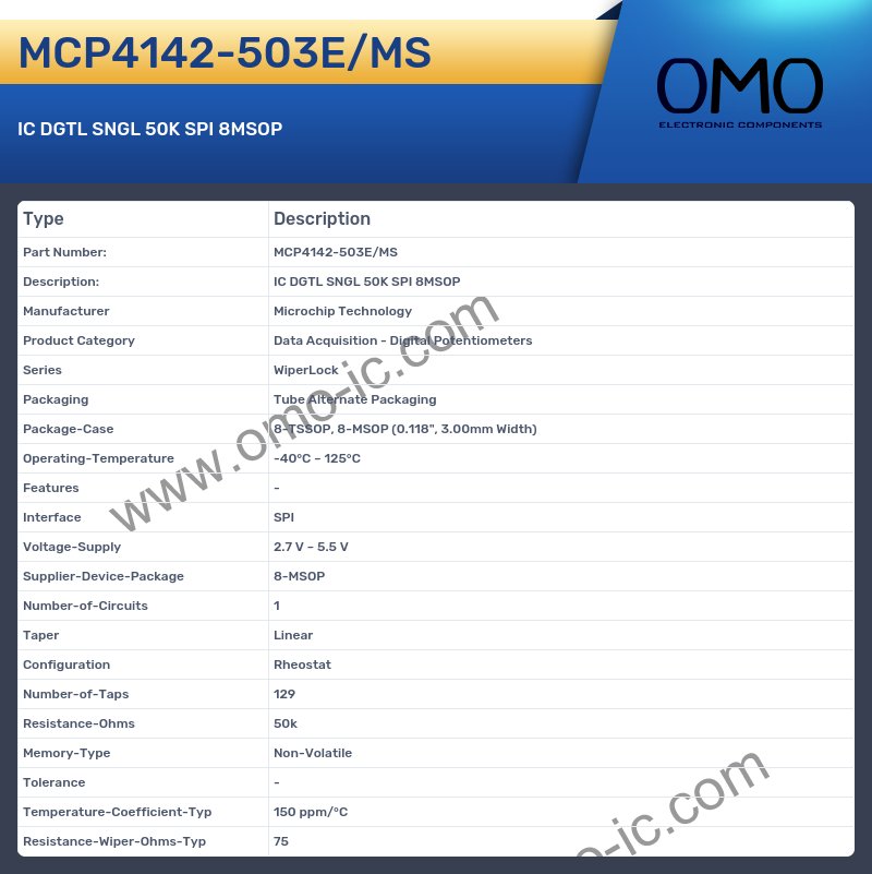 MCP4142-503E/MS