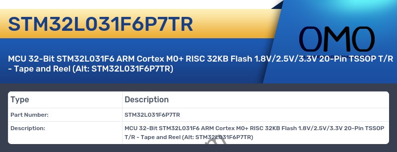 STM32L031F6P7TR