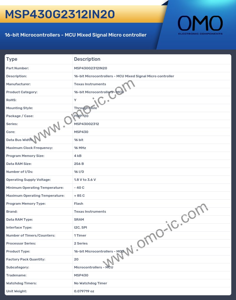 MSP430G2312IN20