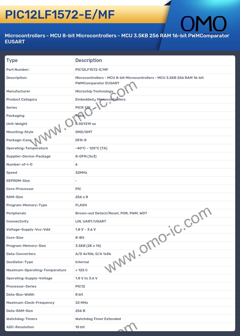 PIC12LF1572-E/MF