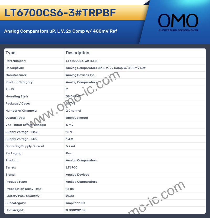 LT6700CS6-3#TRPBF