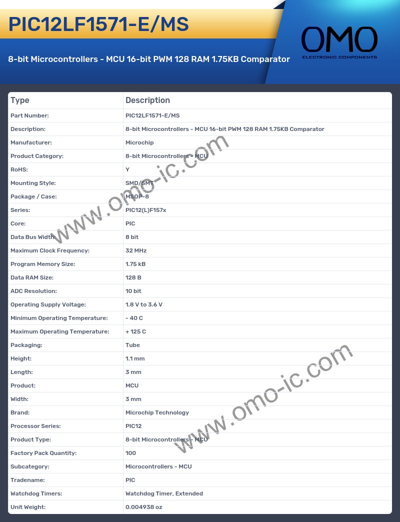 PIC12LF1571-E/MS