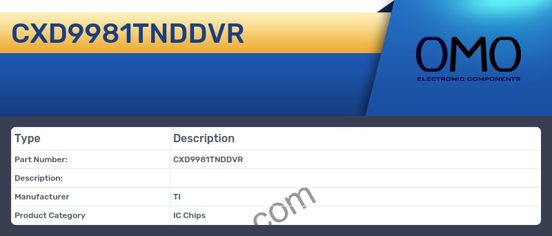 CXD9981TNDDVR