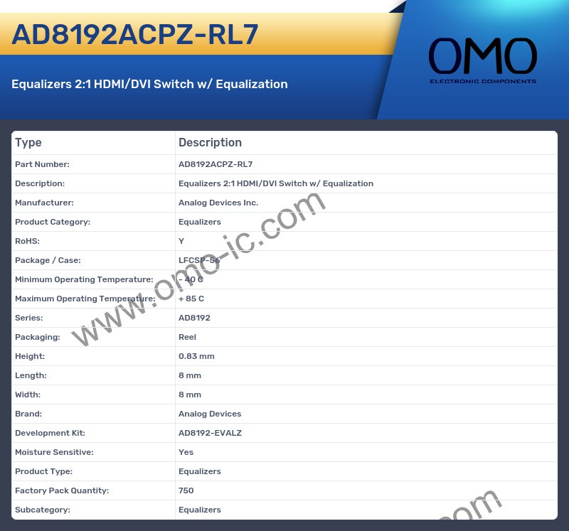AD8192ACPZ-RL7