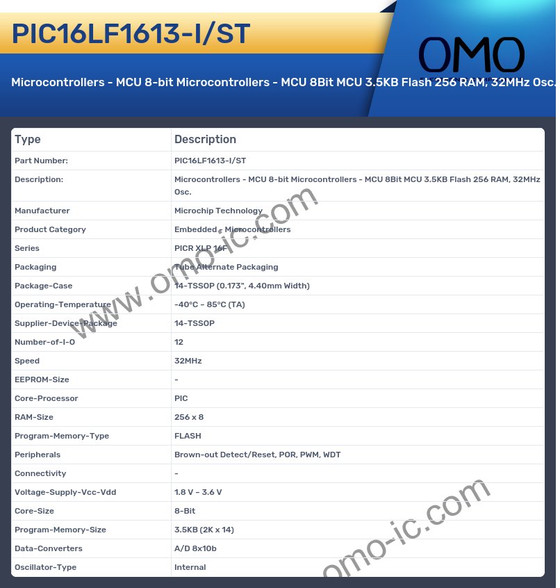 PIC16LF1613-I/ST