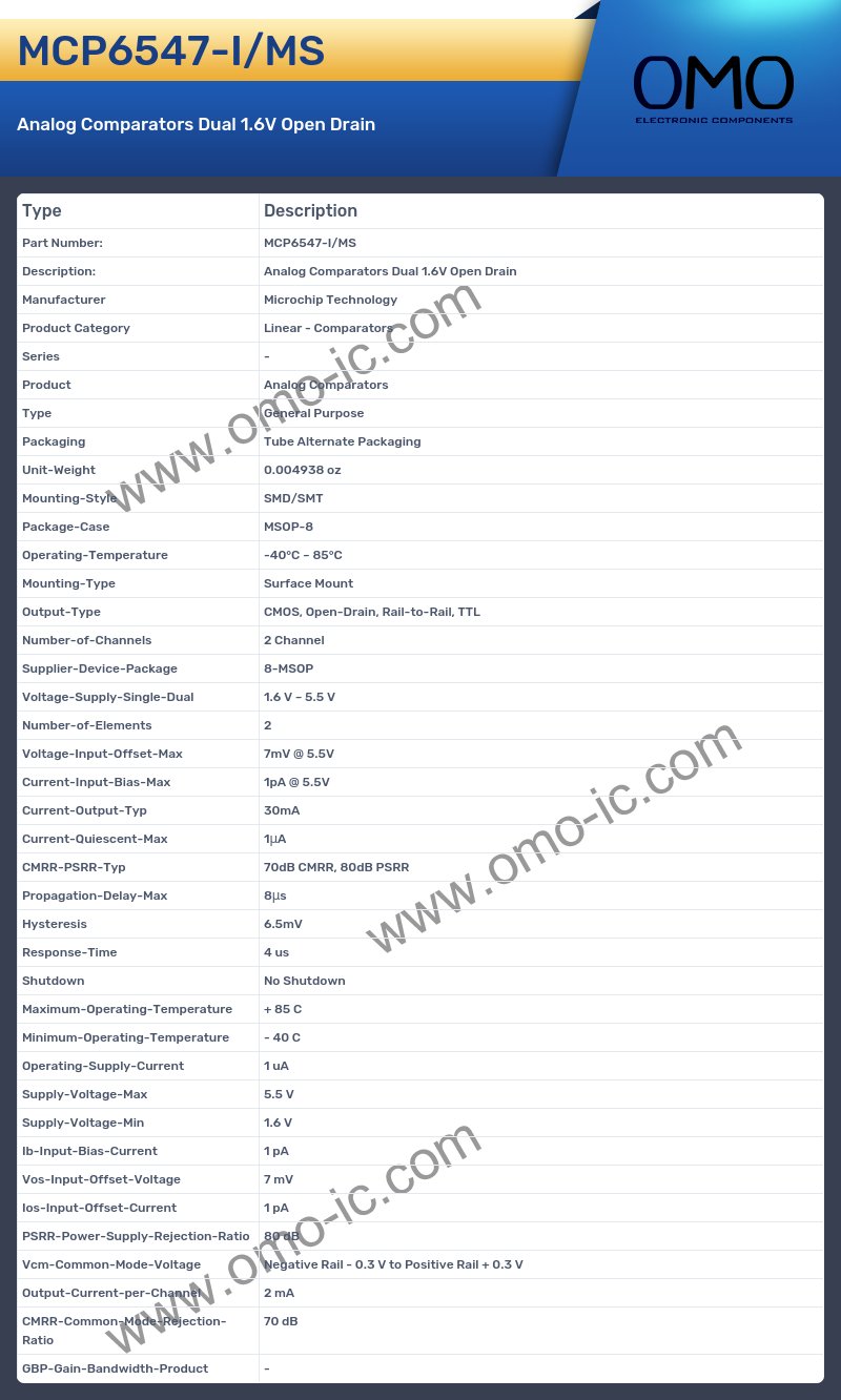 MCP6547-I/MS