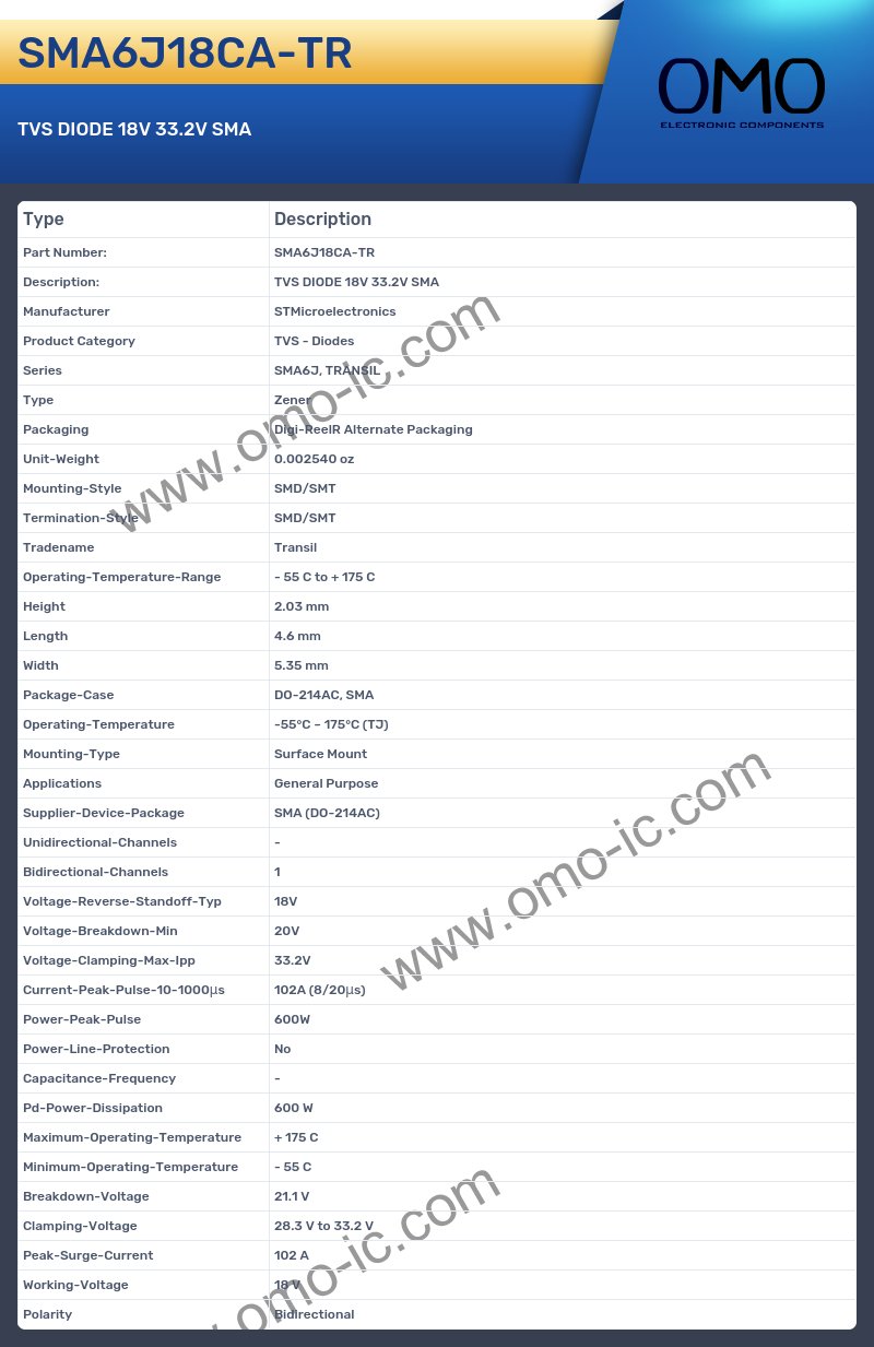 SMA6J18CA-TR