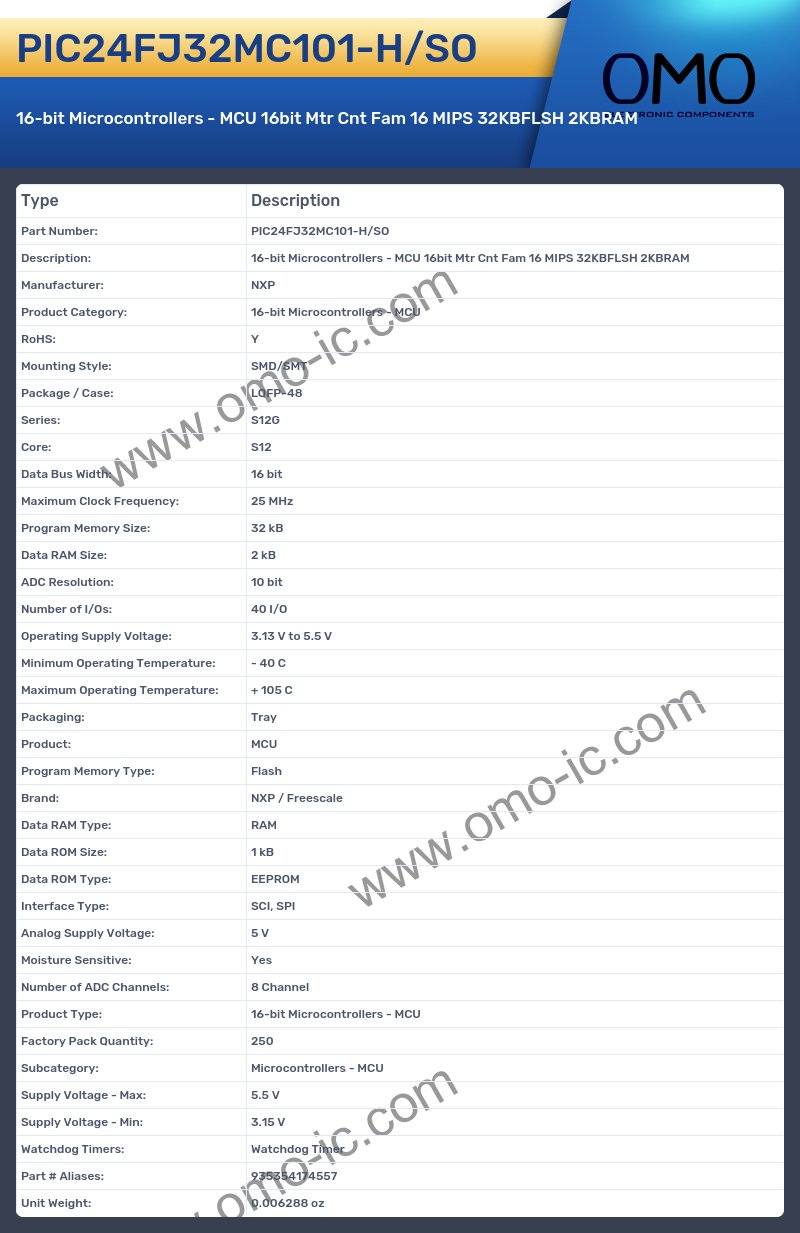 PIC24FJ32MC101-H/SO